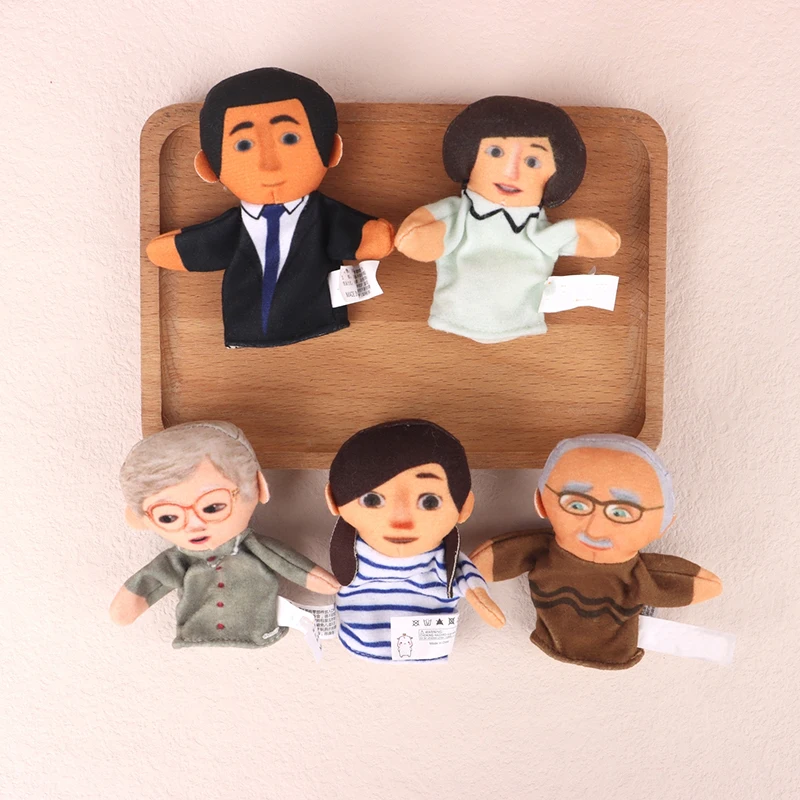 Puppets Children'S Hand Puppet new Stuffed Toys Finger Puppets 2025 Soft Toy Plush Toys Hand Puppets Children Seeds Family Member Puppet