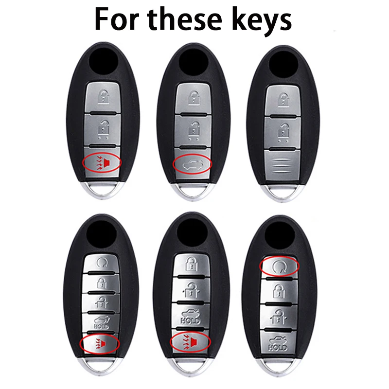 Car Key 2025 Case Cover for Nissan Leaf Micra Qashqai J11 J10 X Trail T32 Versa Note Patrol 3 4 5 Buttons Key Fob new Protector Keychain