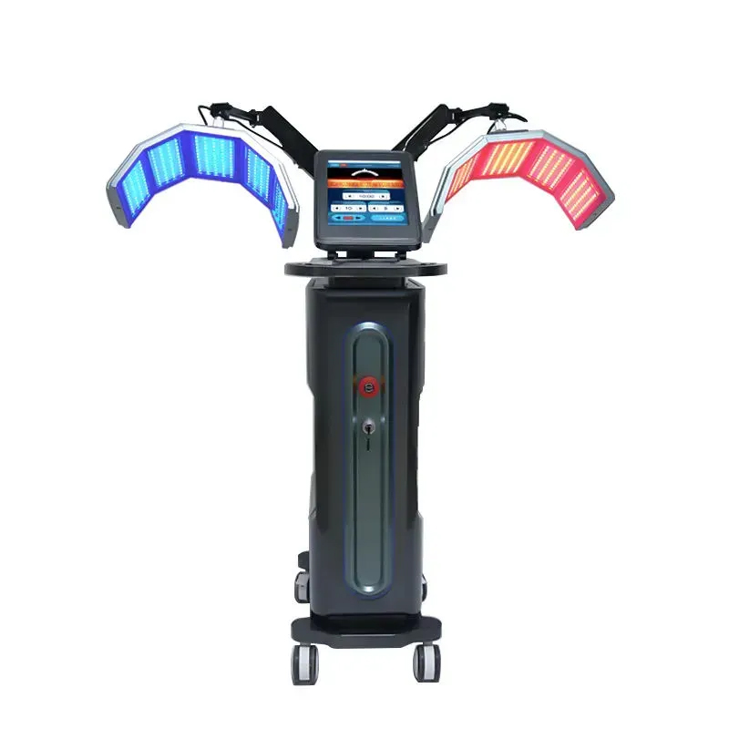 Vertical Dual 7 Color Pdt Led Light Therapy Machine Full Body Improves Cellular Metabolism Skin Rejuvenation Skin Care Device