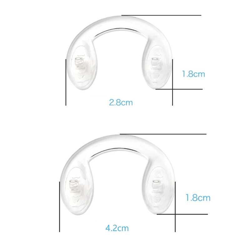 10pcs Anti-Slip Insert Nose Pad U Shape Silicone Conjoined Eyeglass Soft Nose Pads For Glasses