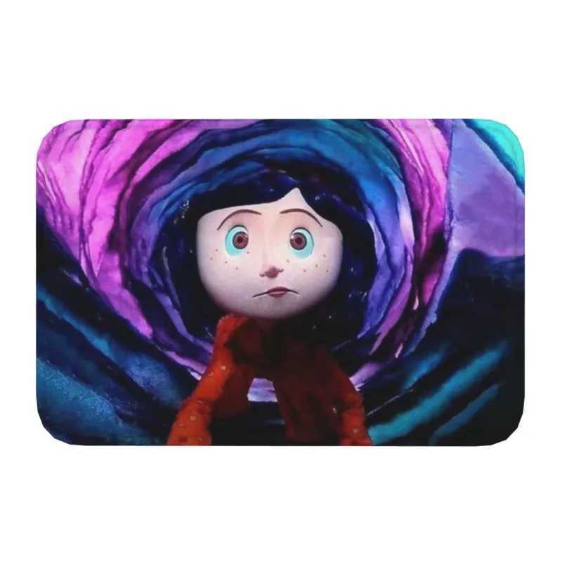 Halloween Horror Movie Coraline Doormat Non-Slip Entrance Kitchen Bath Door Floor Mat Living Room Rug Carpet Footpad 40x60cmXJ241101