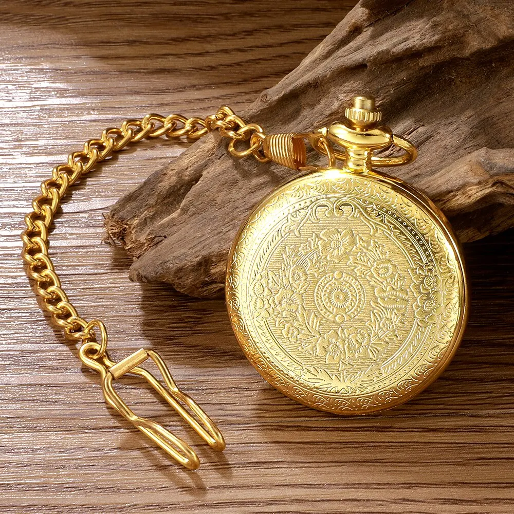 Antique Steampunk Vintage Roman Numerals Quartz Pocket 2025 Watch Multicolor Case Necklace Pendant Clock Chain new Mens Women