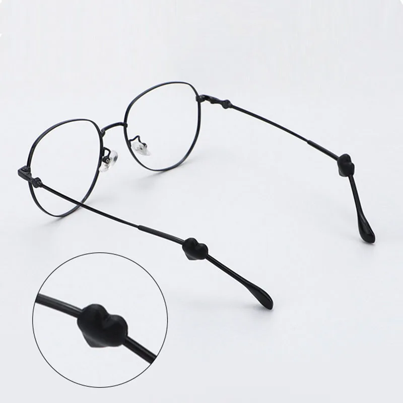 Colorful Heart 2025 Anti Slip Ear Hook Eyeglass Eye Glasses Silicone Grip new Sleeve Holder Spectacle Eyeglass Grip Eyewear Accessories