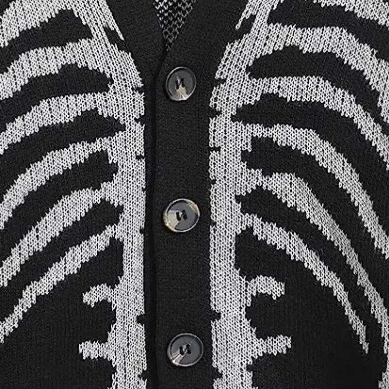 2024 Jacquard Halloween Knitted Cardigan Autumn and Winter Sweater Jacket Fashion Mens Womens Sweaters y241024