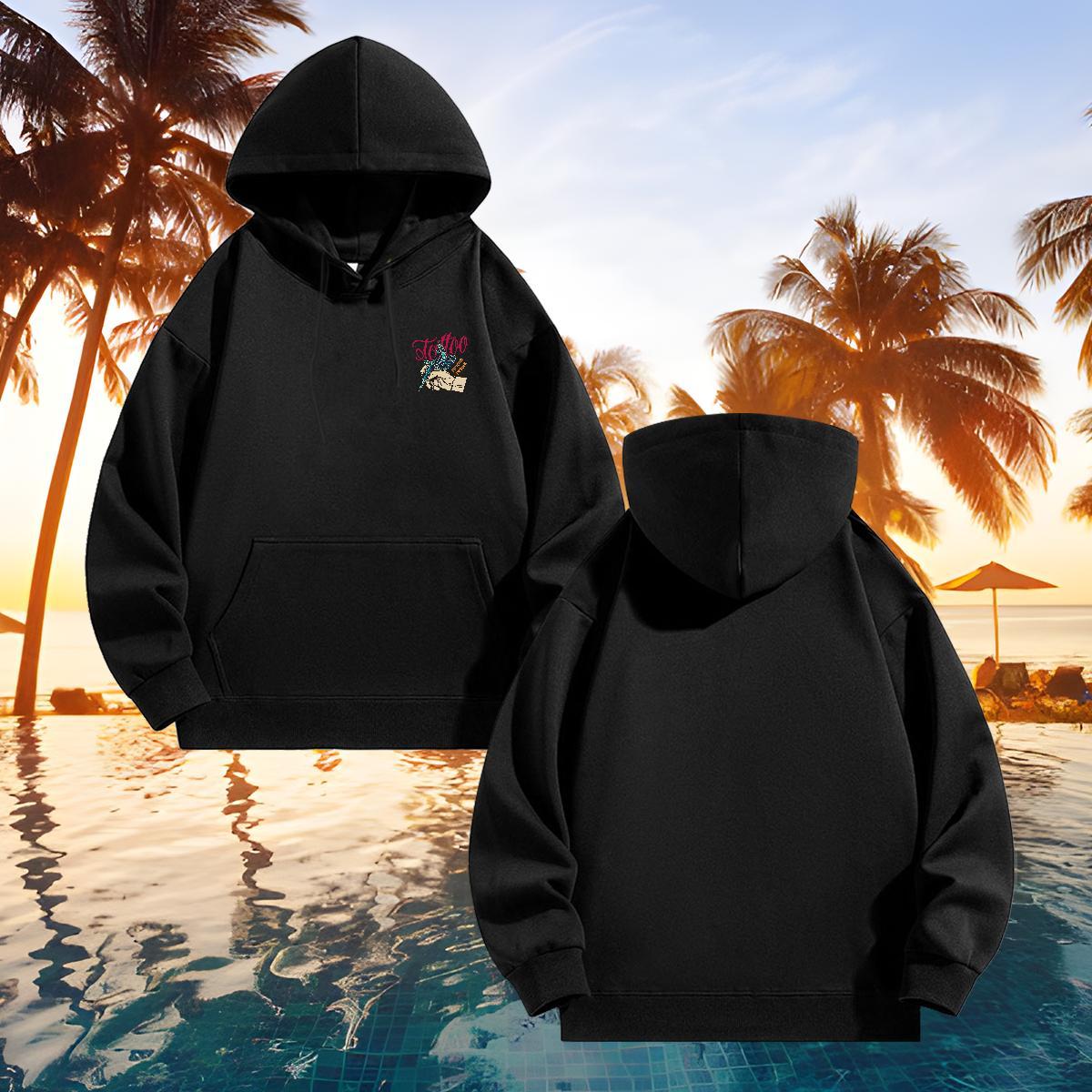 Wholesale Hoodie Men Daily Outfit Warm Couples Hoodie Long Sleeve Soft Plus Size Cartoon Hoody Tech Fleece
