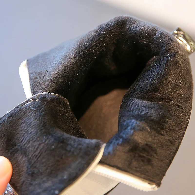 Fashion girls childrens leather shoes autumn and winter bow childrens boots size 26-36 M241102