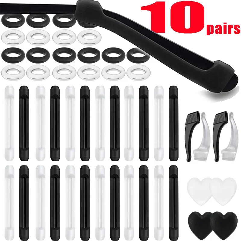 Silicone Glasses Anti-slip Sleeves Temple Tip Holder Eyeglasses new Grip Anti 2025 Slip Ear Hook Eyeglass Eye Glasses Eyewear Accessories