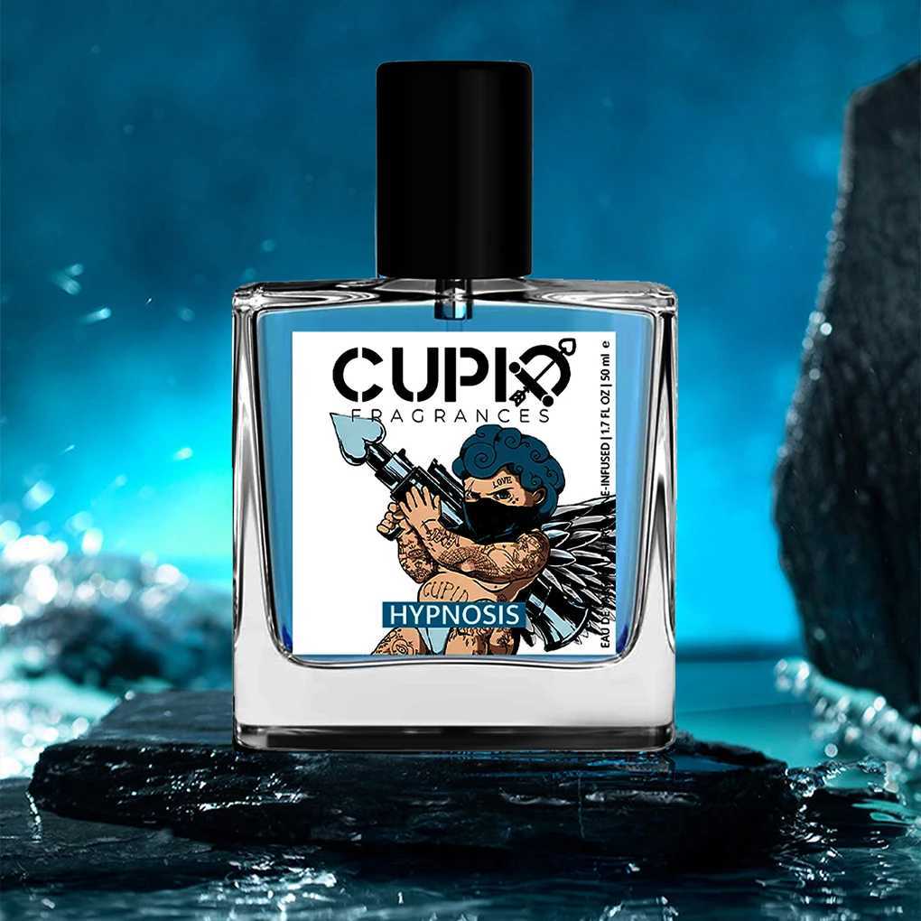 CUPID 50ML Blue Glass Bottle Mens 2-in-1 Cologne Luxury perfume with Two Portable perfume Pheromone perfumeW241102