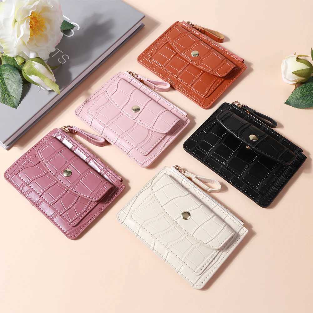 Women Small Coin Purse PU Leather Fashion Short Wallet Solid Color Casual Money Wallet Daily Bag for Ladies Z250527