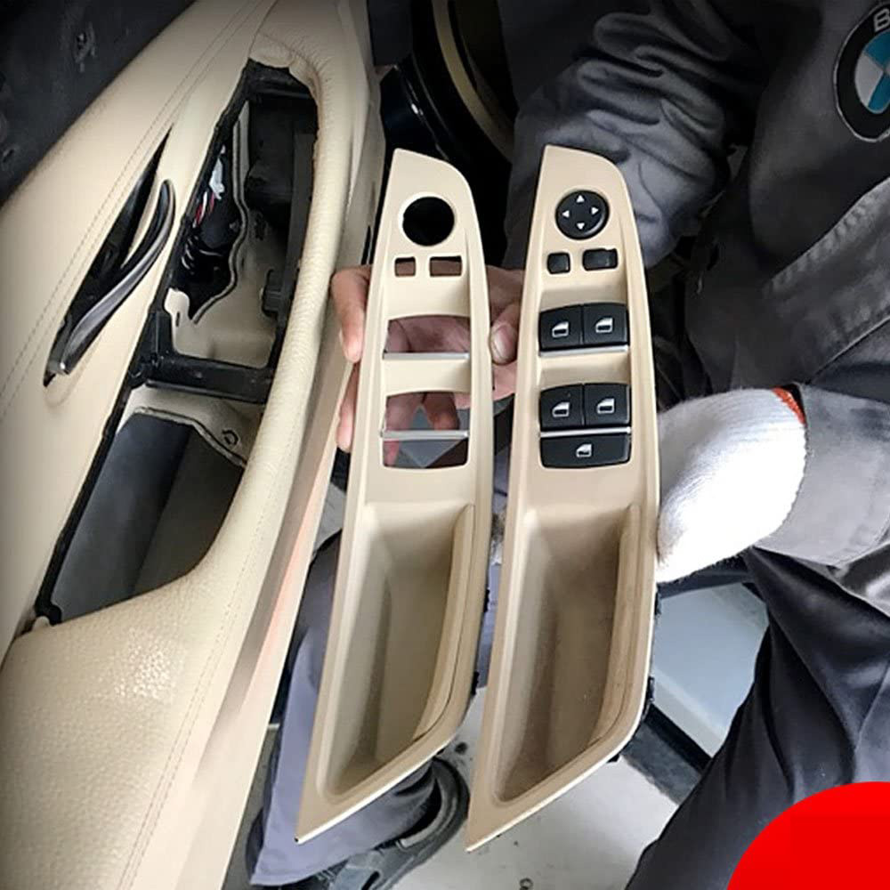 HUALIC Original Left Hand Drive LHD For 5 Series F10 F18 F11 Black Car Interior Inner Door Handle Panel Pull Trim Cover