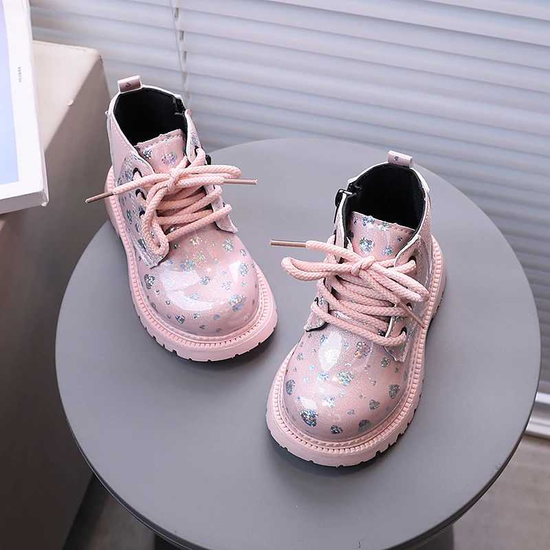 Star Printed Kids Fashion Boots Spring/Summer PU Zip Preschool Ankle Shoes Anti slip Baby Girls and Boys Boots M241102