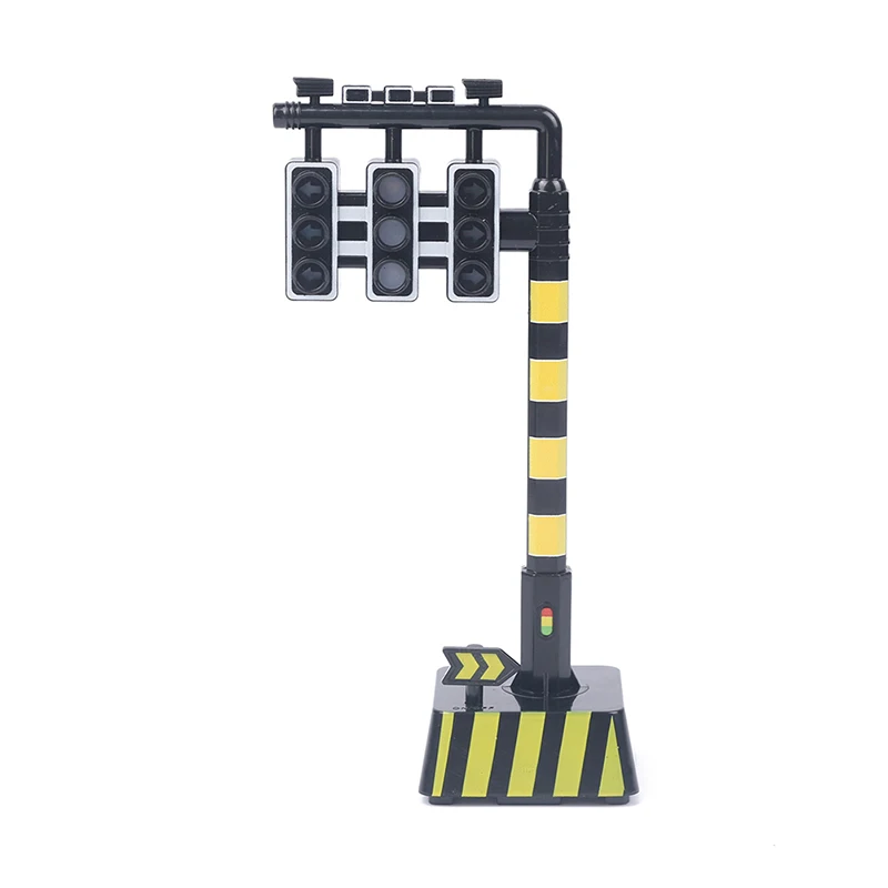 Traffic Road Sign Light Lamp Block Brick City Street View Accessories Signpost Barrier Speed Limit Indicator Warning Toys