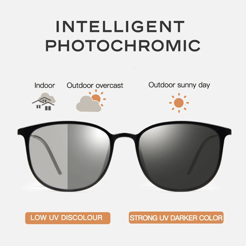 CAPONI Oval Mens Sunglasses with Optoelectronic Polarization for Mens UV Protection and Ultra Light Driving Black Glasses BS520 241031