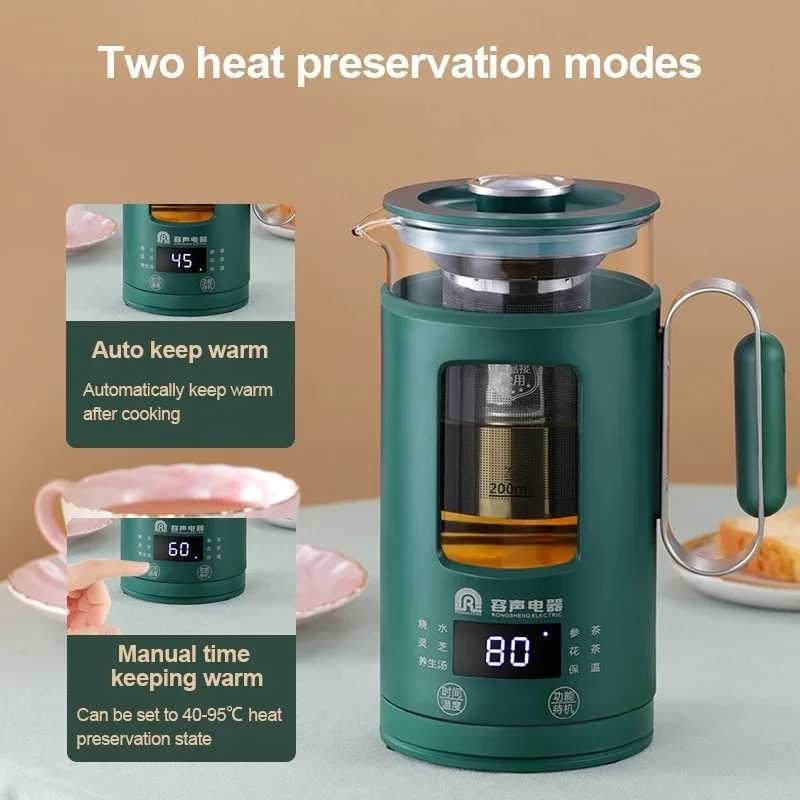 600ml Mini Electric Kettle with Temperature Control and Smart Portable Teapot Y241102