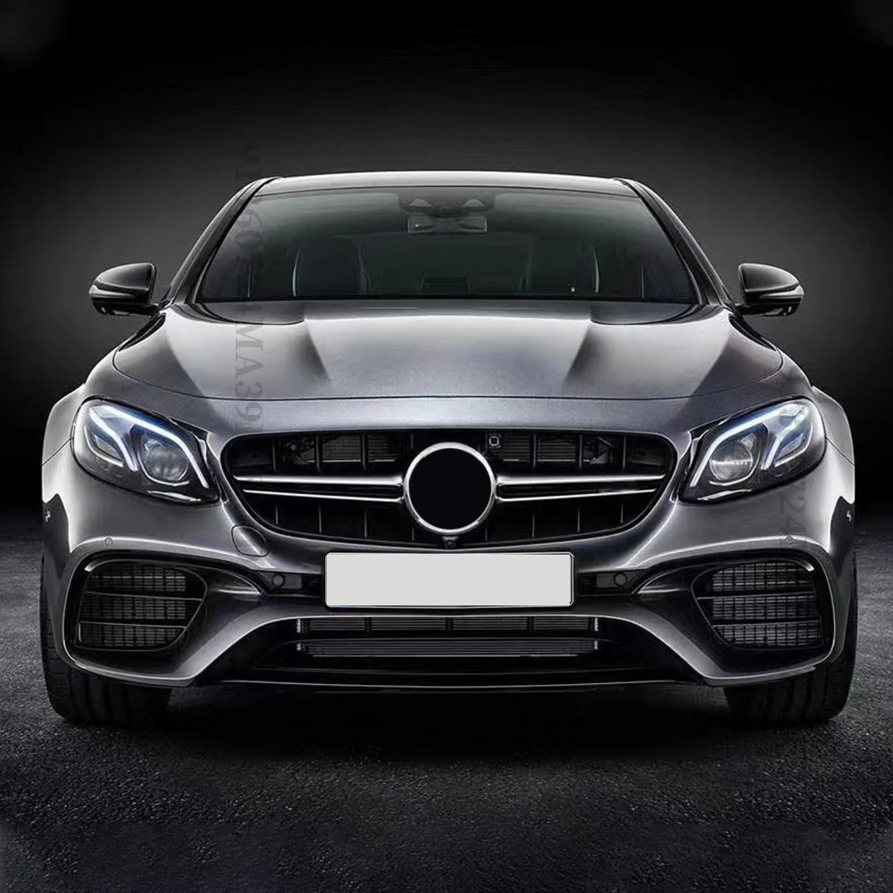 Front Bumper Grille Hood Grill For Mercedes W213 C238 A238 E Class E300 E200 E260 2016-2020 Perfect Match E63 GT Diamond Style
