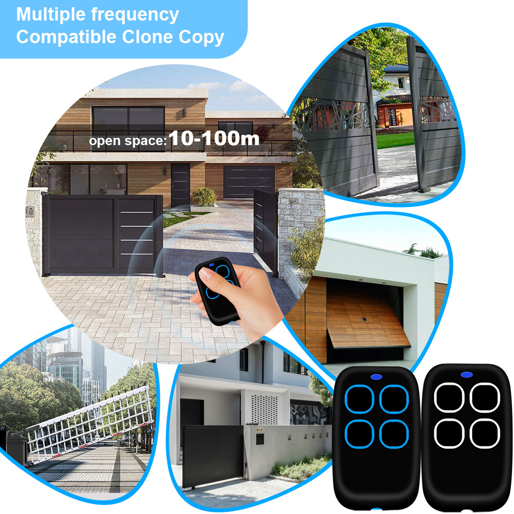 Garage Remote Control Duplicator 286-868MHz Multifrequency Code Grabber 433MHz 868MHz Clone Gate Key Fob Opener Hand Transmitter