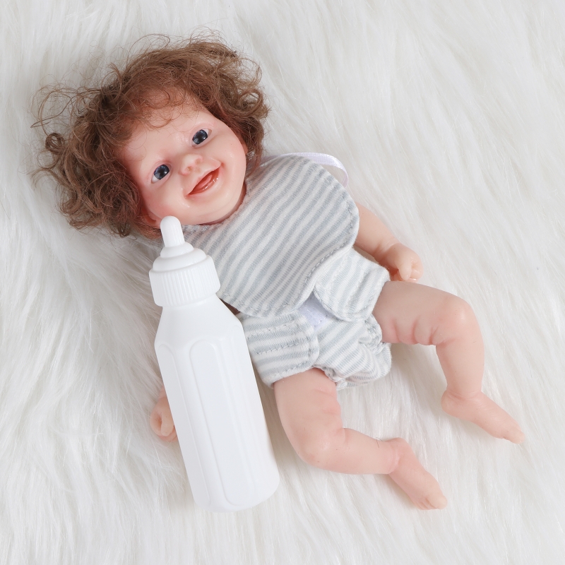 Realistic Newborn Baby Dolls Mini Cute Small Baby Silicone Full Body Dropshipping
