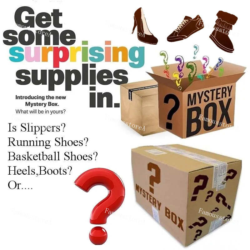 Blind Box Reflective Sneakers printing Slippers Sandals Men Shoes