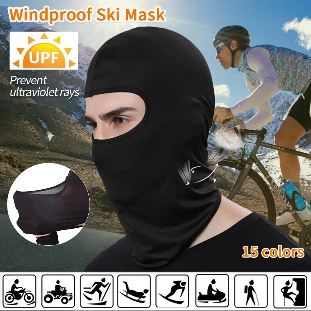 new Motorcycle Mask Cycling 2025 Balaclava Full Cover Face Mask Hat Balaclava Quick Dry Lycra Ski Neck Summer Sun Ultra UV Protection