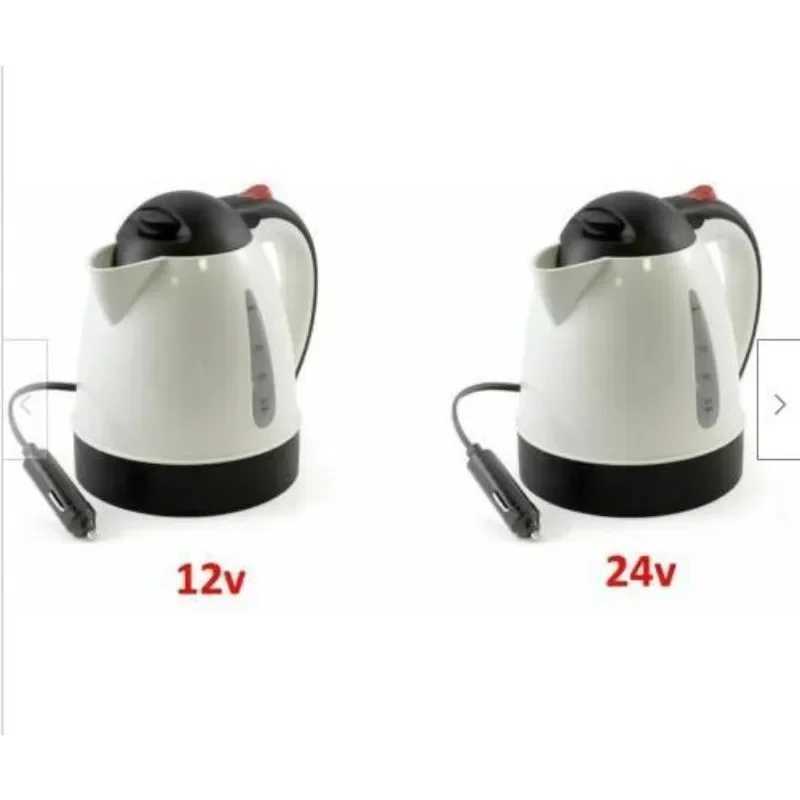 Electric car kettle 1000ml portable travel water boiler car coffee tea heating water bottle 12V 24V Y241102
