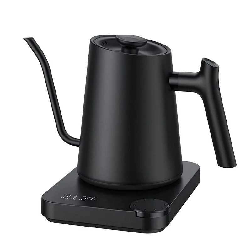 900ml Gooseneck Electric Kettle Temperature Control Teapot Handmade Coffee Maker Stainless Steel Inner Pot 1200W Electric Kettle Y241102