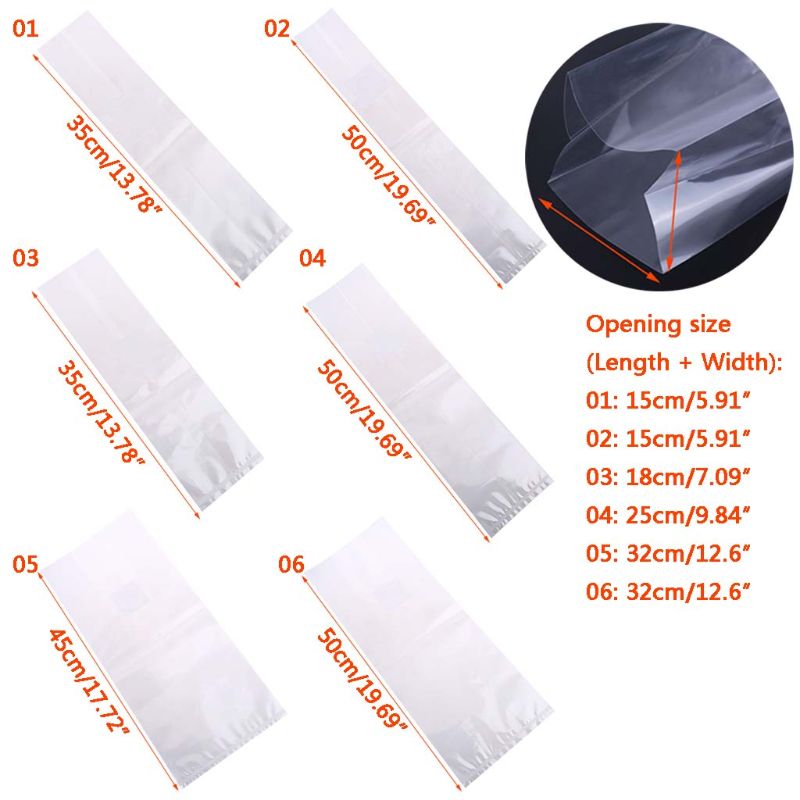 Mushroom Growth Bags 50pcs High Temperature Outdoor Growing