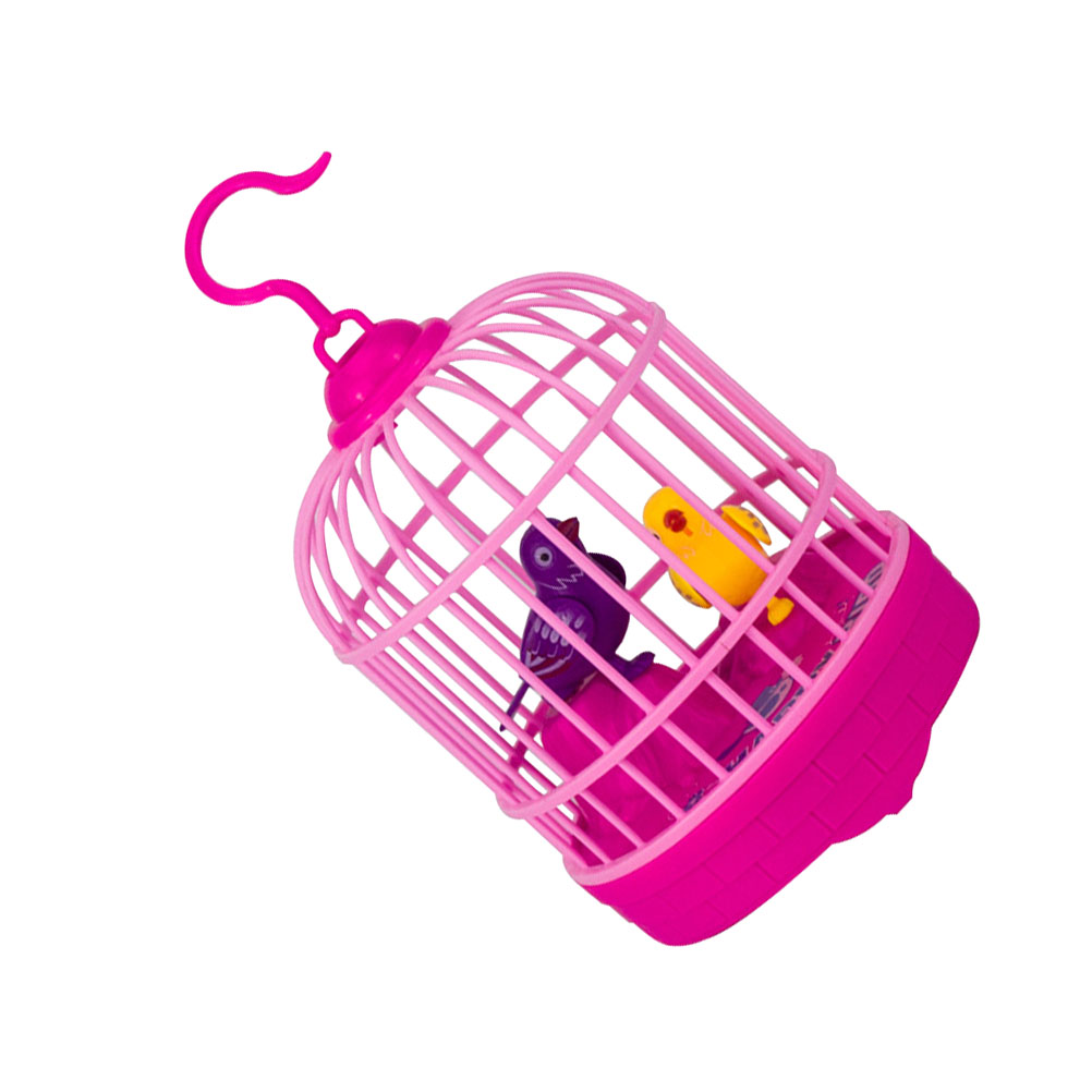 2025 Parrot Toy Bird Cage new Electric Electronic Voice Control Singing Birds Talking Repeat Model Figurine Statue Pet Branchanimal