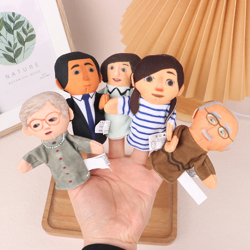 Puppets Children'S Hand Puppet new Stuffed Toys Finger Puppets 2025 Soft Toy Plush Toys Hand Puppets Children Seeds Family Member Puppet