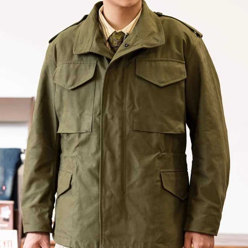 American retro stand up collar jacket mens plus size workwear loose casual high stripe jacket mens top W241102