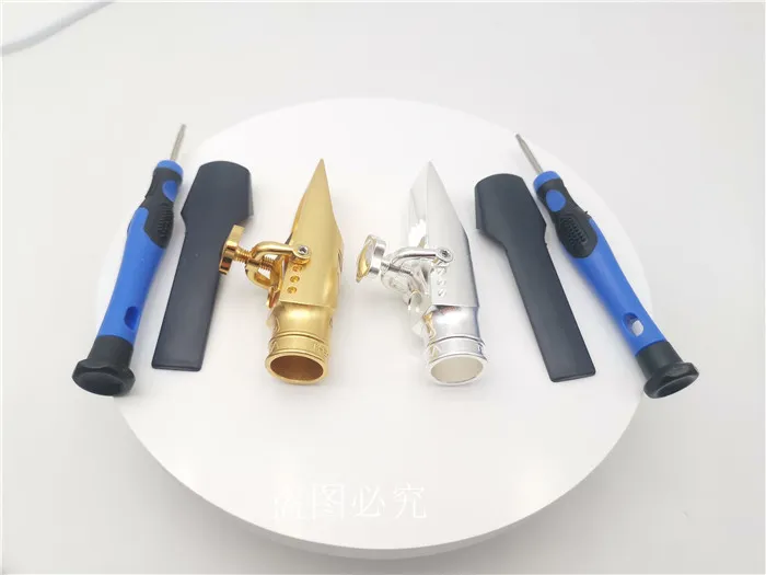 High Quality Professional Tenor Soprano Alto Saxophone Metal Mouthpiece Gold Plating Sax Mouth Pieces Accessories Size 5 6 7 8