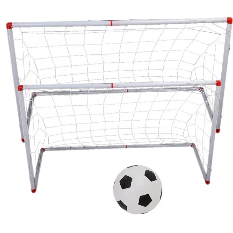 106/120cm Indoor Outdoor Mini Children Football Soccer Goal Post Net Set with Ball Pump Kids Football Sport Toy Official Size