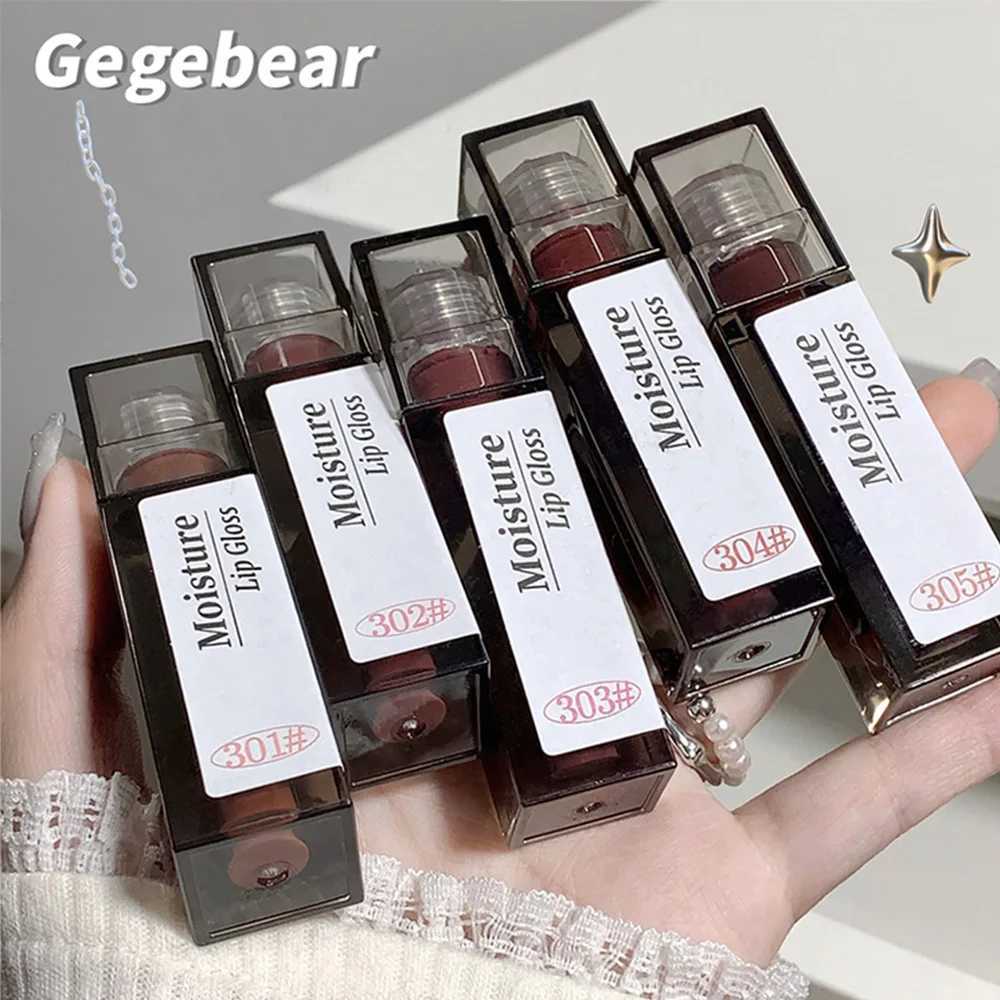 Gege Bear moisturizing lip gloss transparent high-quality tube long-lasting non stick glass vegan coloring lip gloss W241101