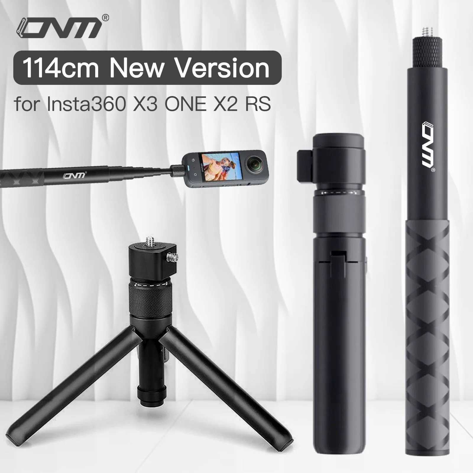 ONM Bullet Time Invisible Selfie Stick for Insta360 X3 / ONE X2 / RS / GO 3 Selfie Stick for Insta 360 X3 AccessoryLX241102
