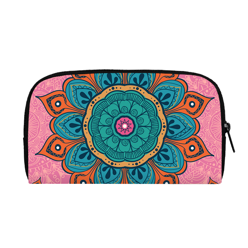 Mandala new Flower Printed Coin Case Woman Flower Printing Wallet ID Card 2025 Bag Ladies Multicolor Pattern Mini Money Bags Gift