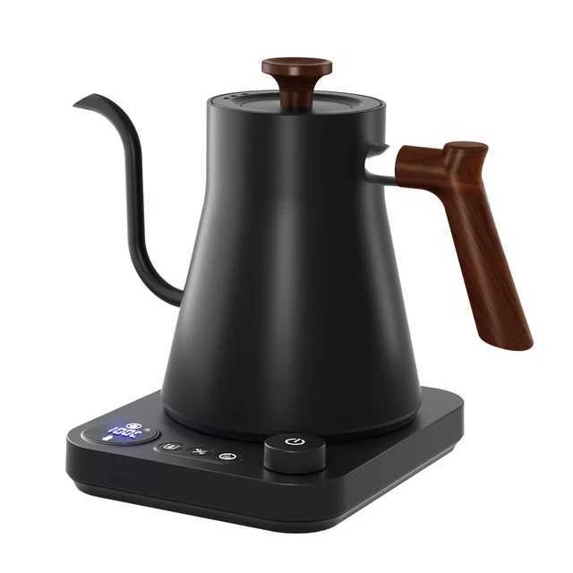 110V/220V Gooseneck Electric Kettle Intelligent Temperature Control Pot 1200W Fast Heating Kettle 304 Stainless Steel Inner Lining Pot 900ml Y241102