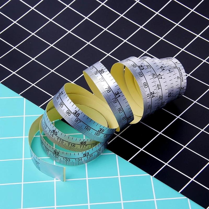 1Pc 90/151cm Self Adhesive Metric Measure Tape 2025 Vinyl Sier Ruler new For Sewing hine Sticker