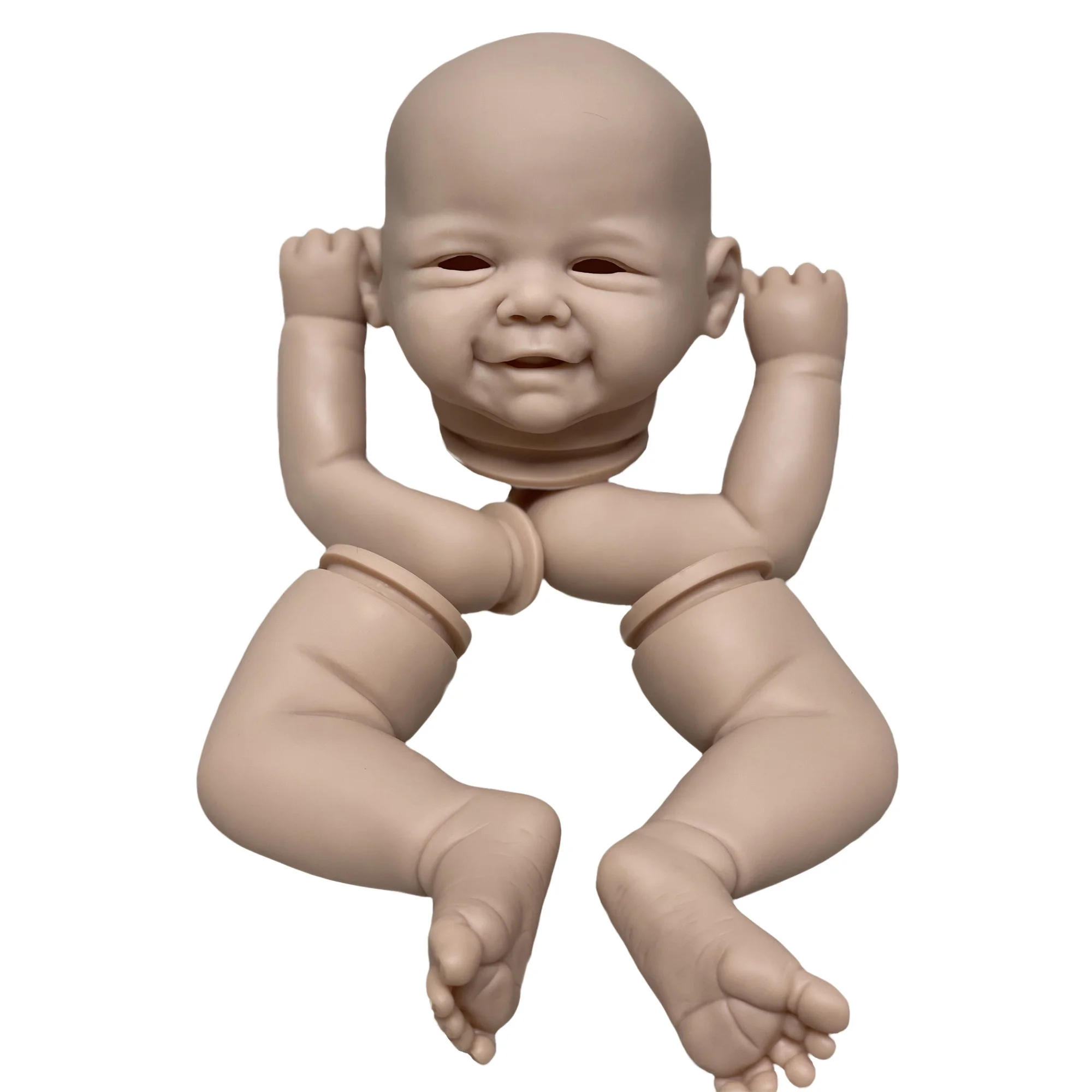 45cm Vivienne Reborn Doll Kits 3D Painted Skin Unassembled DIY Kit Reborn Handmade Lifelike Bebe Reborn Kits Sin Pintar
