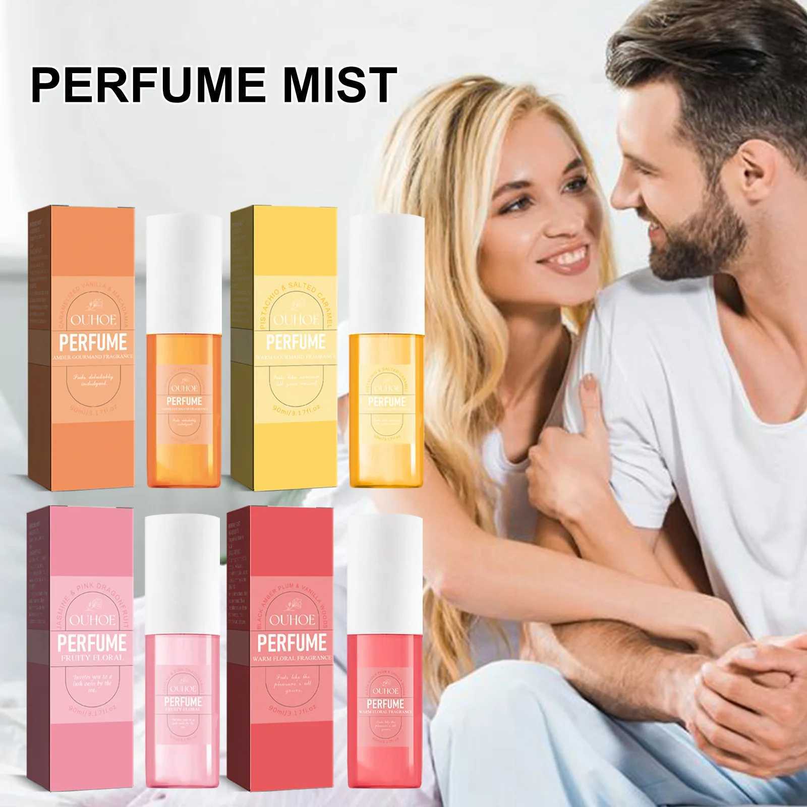 Long lasting spray of pheromone perfume fresh air skin spray flirtation temptation party dating charming jasmine body perfume sprayW241102