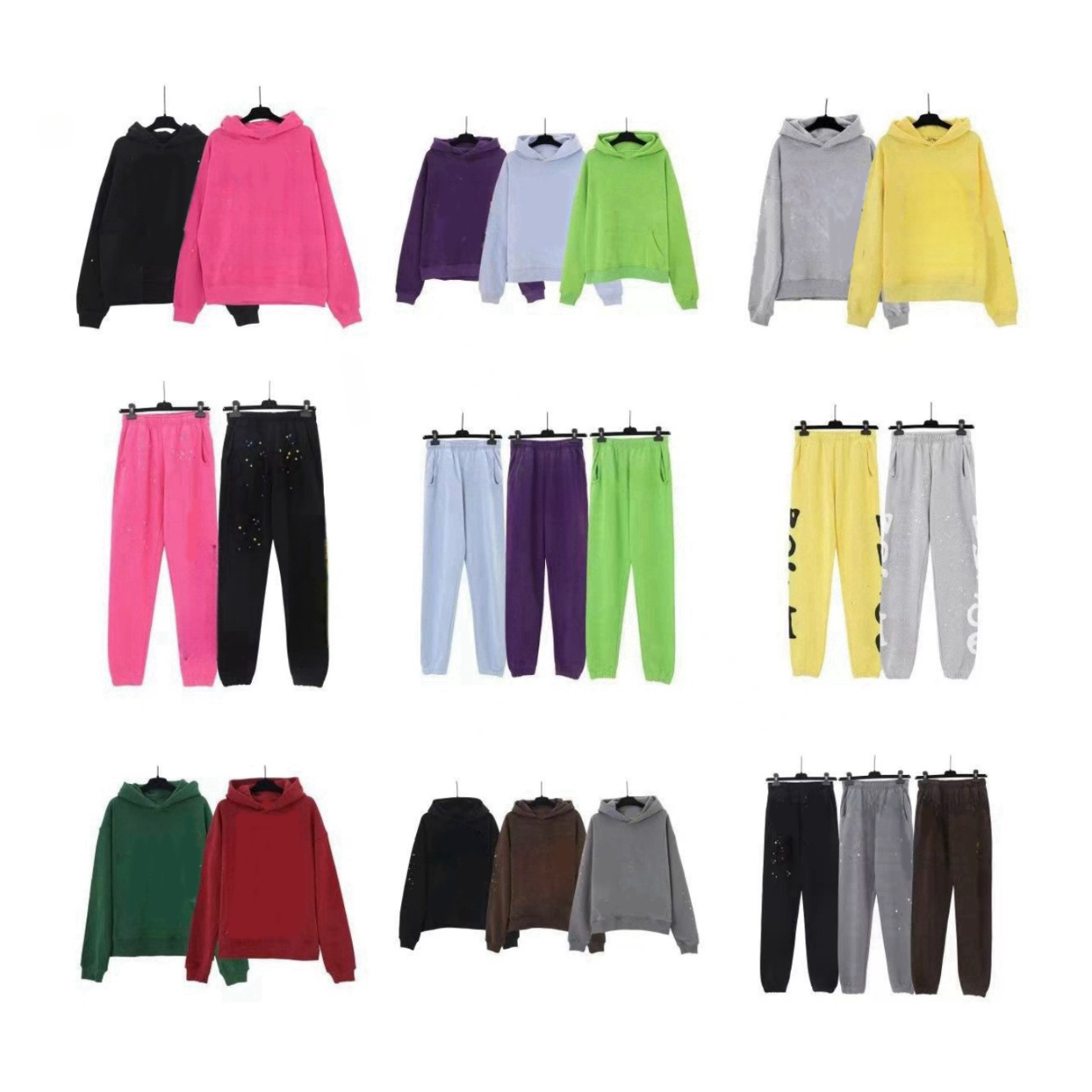 Mens Womens Hoodies Pullover Hoodie Pants Autumn and Winter Men fashion Clothing Hip Hop Sweatshirts High quality