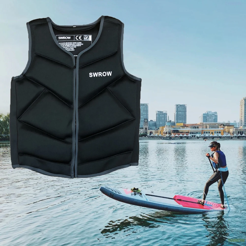 New Lifejacket Neoprene Water Sports Jacket 2025 Vest Adult Children Swimming Lifejacket Boating Fishing new Rafting Surfing Lifejacket