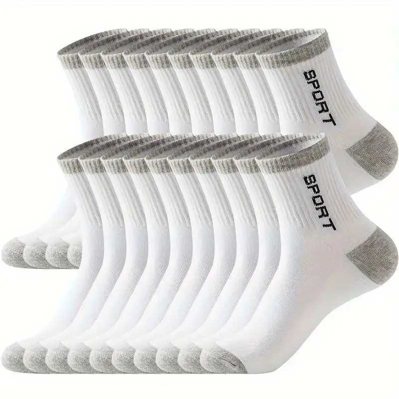 Mens Mid Crew Sport Sweat-absorbing Comfy Breathable For Mens Basketball Training Running Outdoor Activities LX241102
