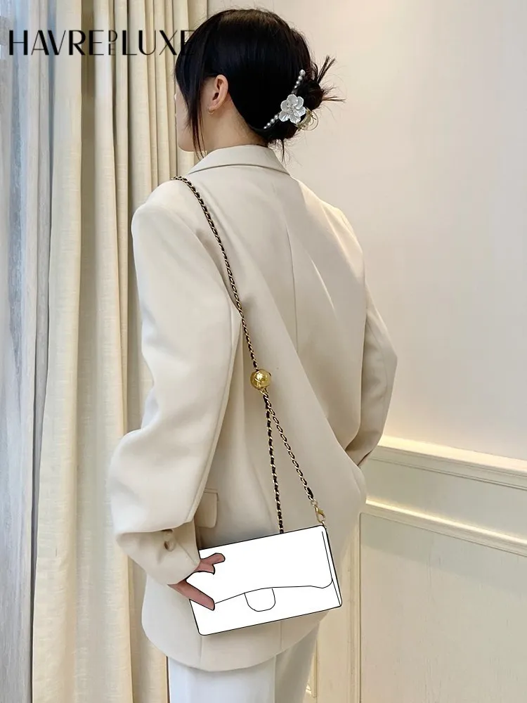 Classic Style Long Wallet Transformationcf Bag Adjustable Crossbody Golden Ball Chain Shoulder Strap Single-purchase Accessories