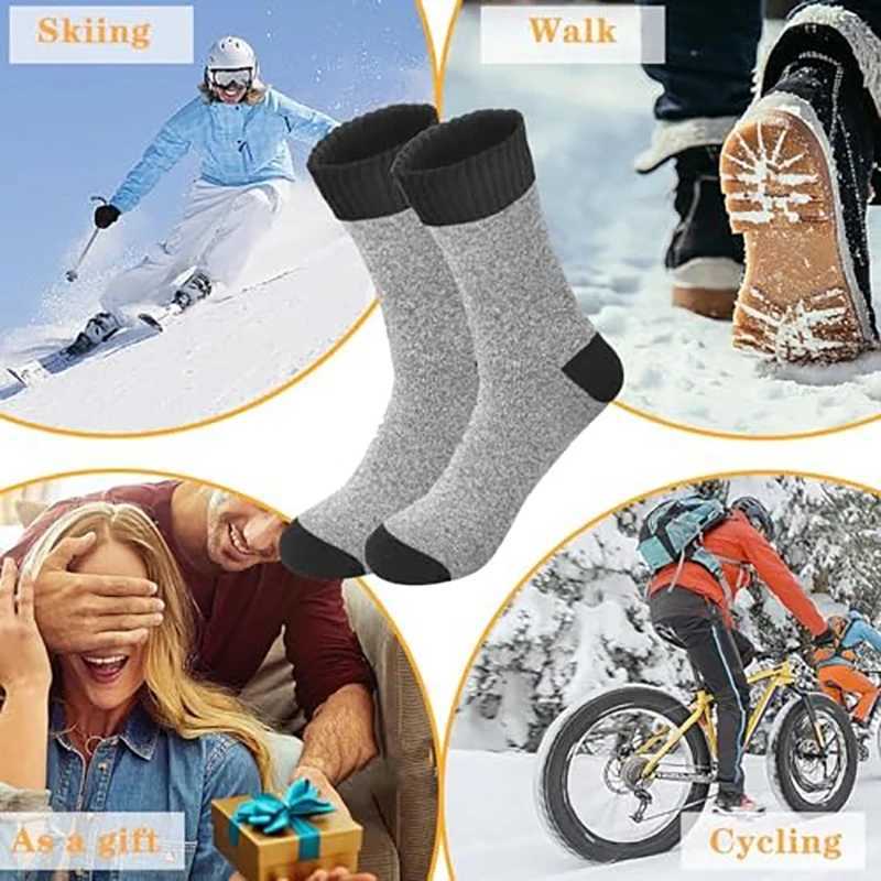 APILEN 5 Pairs Winter Men Business New Classical Thermal Warm Thickened Retro Snow Casual LX241102