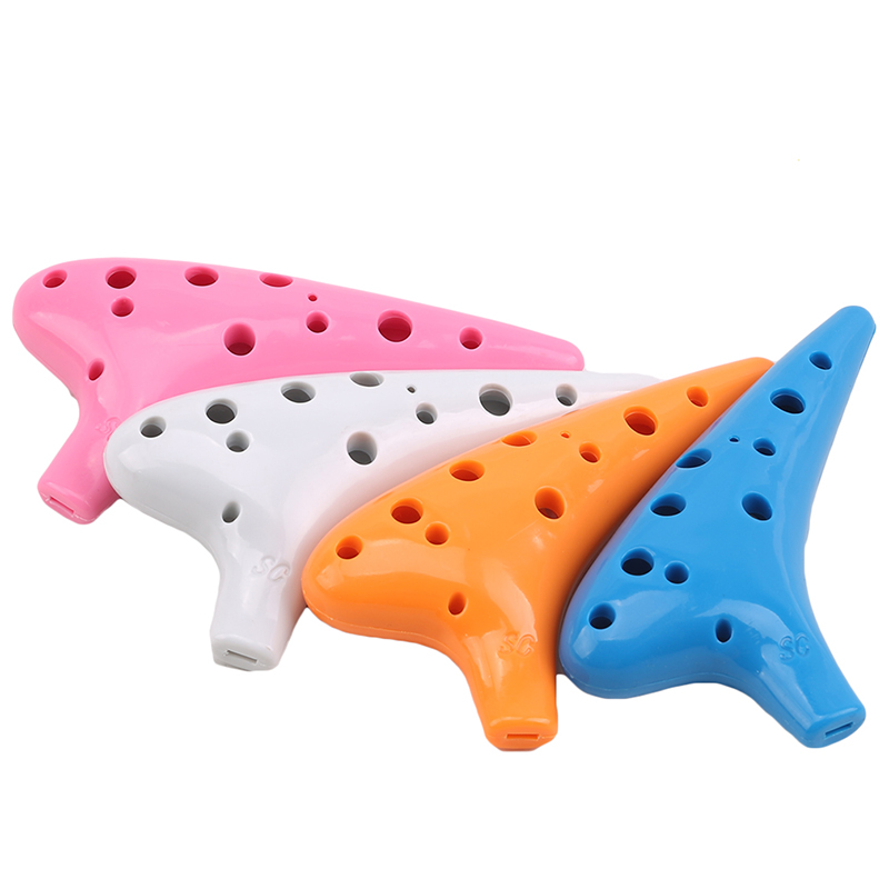 5 Colors 12 Hole Ocarina Ceramic Alto C Legend Of Ocarina Flute Music Instrument Drop Shipping