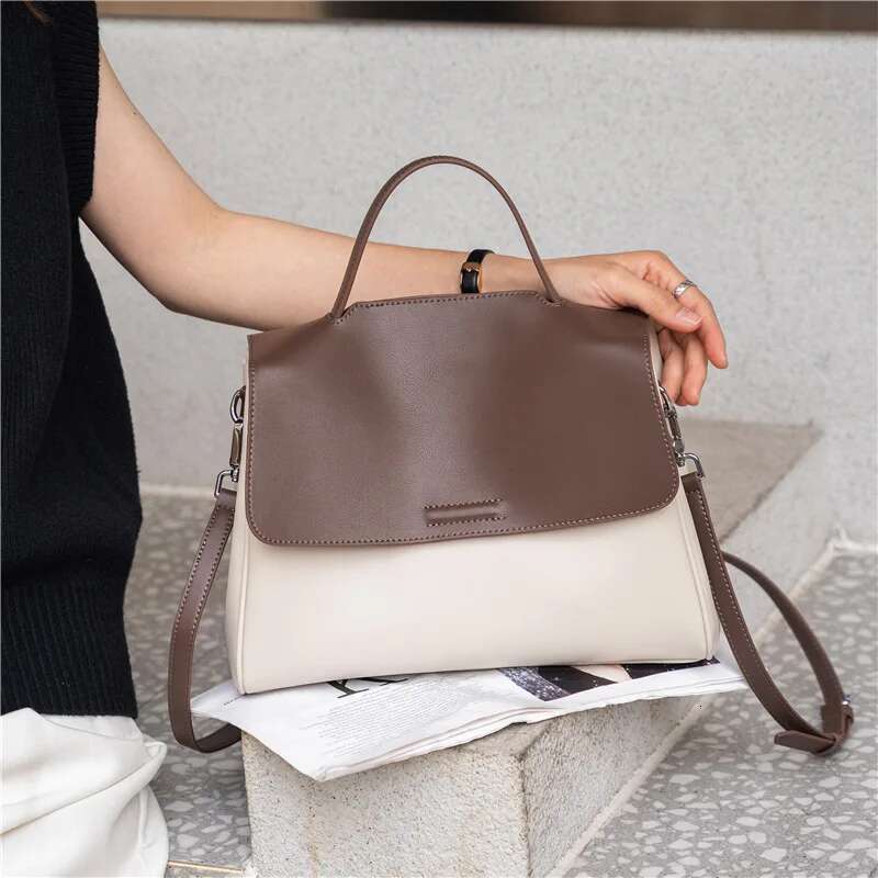 Shoulder New Genuine Leather 2024 High Quality Casual Totes Ladies Messenger Bag Handbags Women Bags Designer s 4