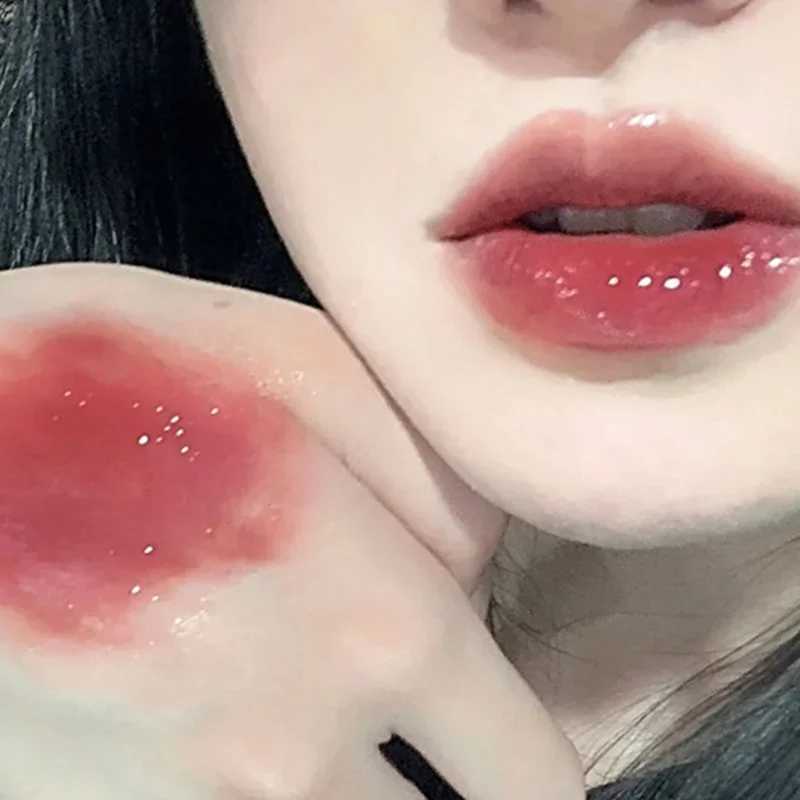 Crystal gloss lipstick cute pink bear durable lipstick smooth mirror nude liquid lipstick Korean women lipstick cosmetics W241101