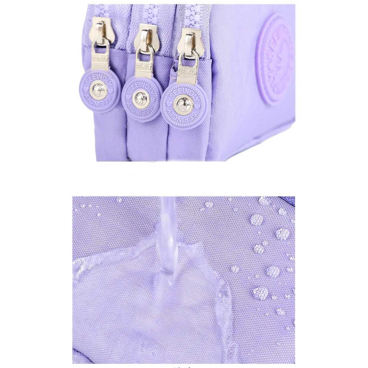 Women Three Layer Wallets Nyl Coin Purse New Korean Large Capacity Portable Oxford Cloth Coin Wallet Waterproof PortableXJ241111