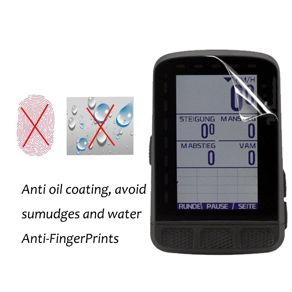 3PCS Explosion-proof Screen Protector For Wahoo ELEMNT Bolt V2 Roam V2 Mini Water-proof HD Clear PET Screen Protective Film