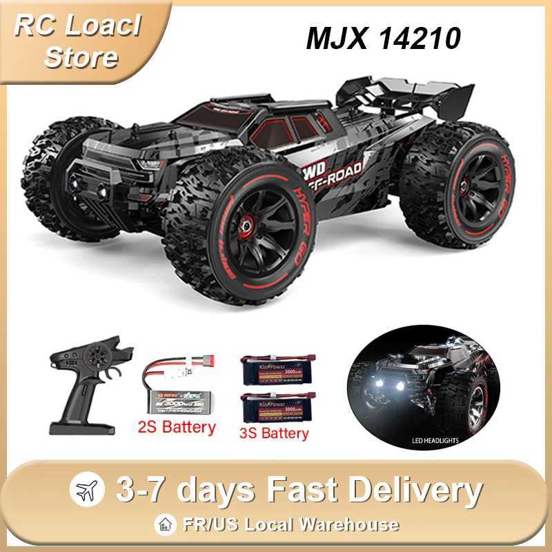 Hypergo MJX 14210 1/14 V2.0 Rc remote control car 4WD off-road racing RC truck brushless 2.4G electric drift car boy toy X241101
