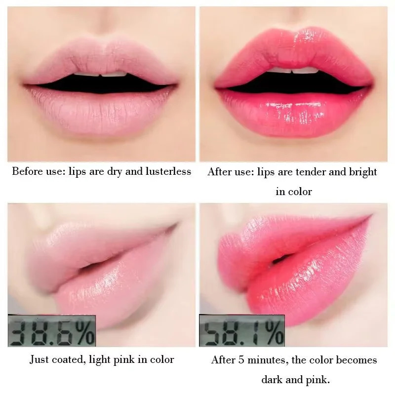 Aloe lipstick Temperature change lipstick Long lasting waterproof nourishing lipstick Korean cosmetics 241031